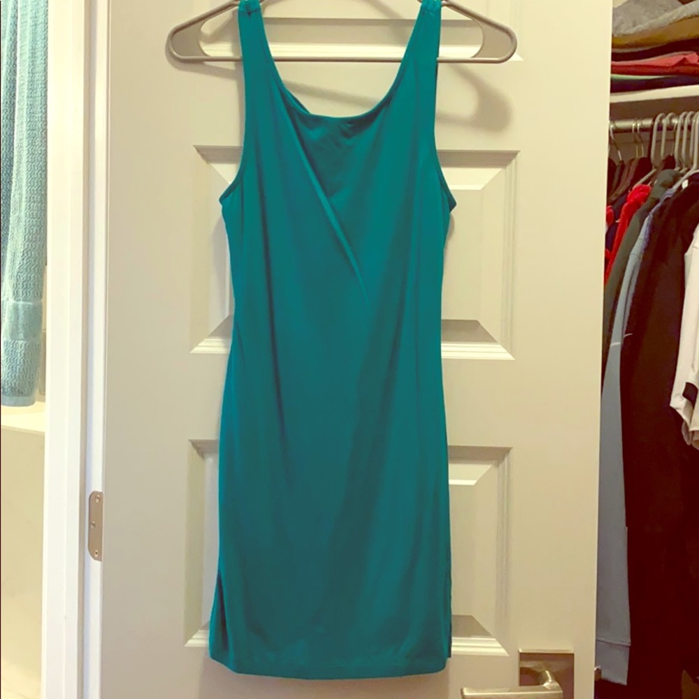 Woman’s teal mini dress, medium